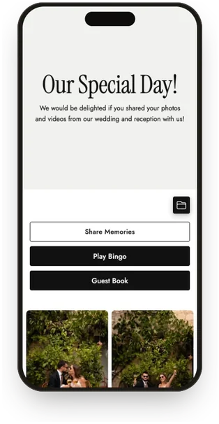 Guest gallery in the White & Graphite template