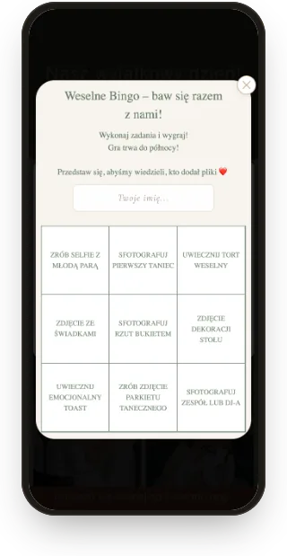 Bingo: plansza fotograficznych wyzwań.