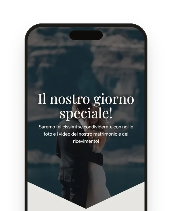 Galleria: griglia di foto degli invitati con cartelle.