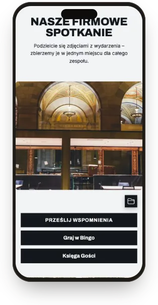 Galeria uczestników w szablonie Firmowa grafitowa